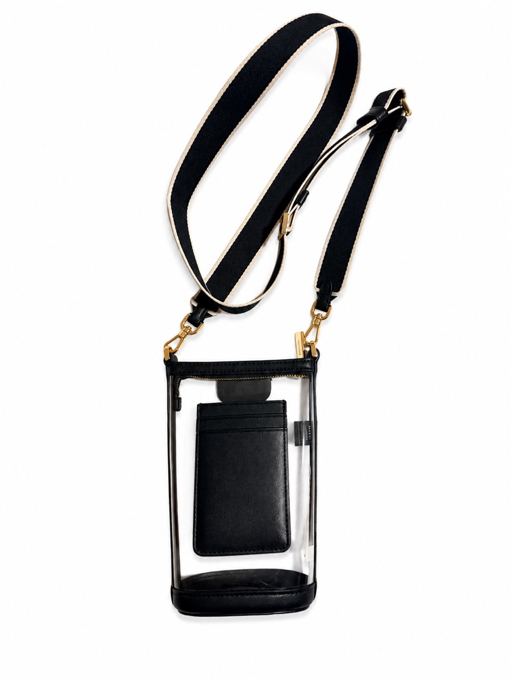 kate spade New York Clear Crossbody Phone Bag - Black - Picture 4 of 4